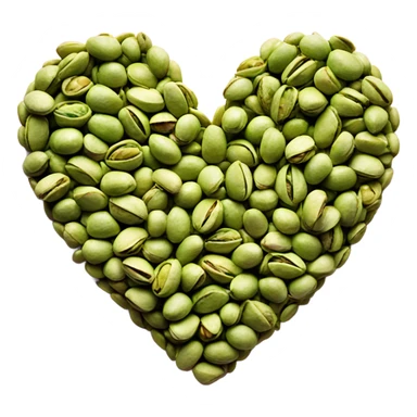 Pistachio heart  sticker