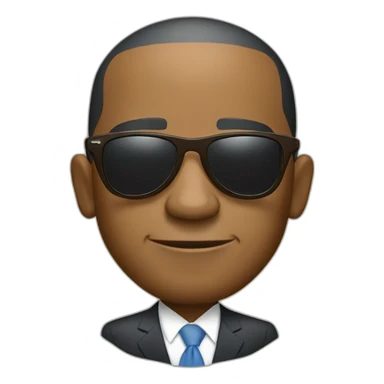Obama with Congo sun glasses sticker