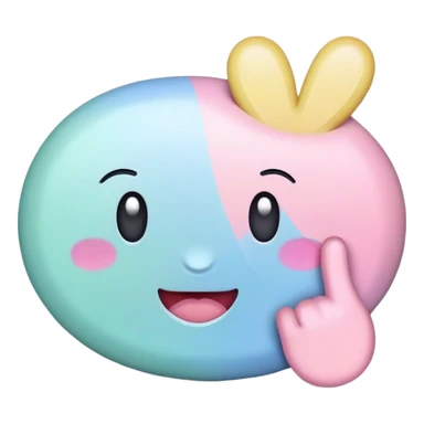 pastel sign say "hello" sticker