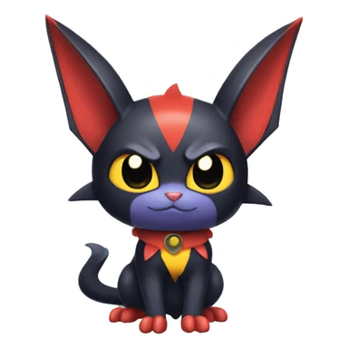 Cool Cute Edgy Chibi Noibat-Litten-Pokémon-Fakémon-hybrid sticker