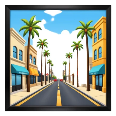 Hollywood Street sticker