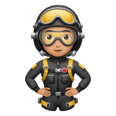 parachute diver sticker