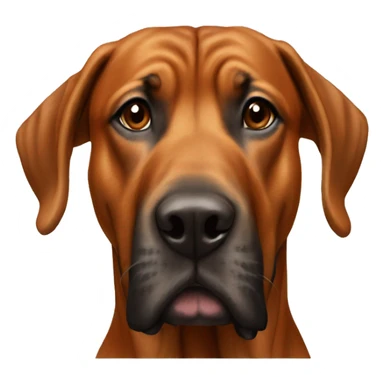 A Rhodesian Ridge Back sticker