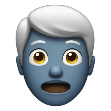 shocked/surprised man with his hands behind his head sticker