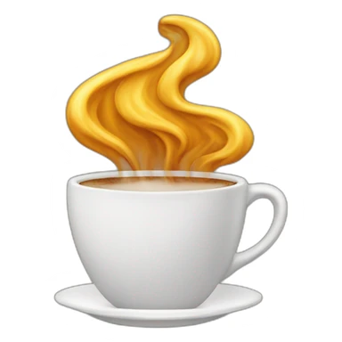 une tasse de café qui fume sticker