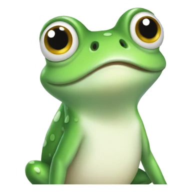 HAPPY CURIOUS frog FARM LONG TAIL sticker