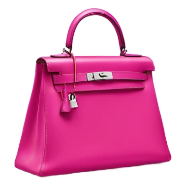 Hermes Kelly pink bag sticker
