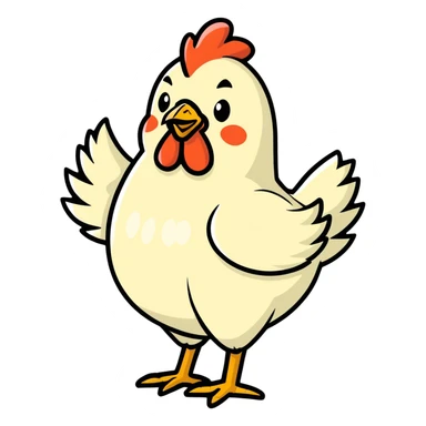 chicken butt sticker