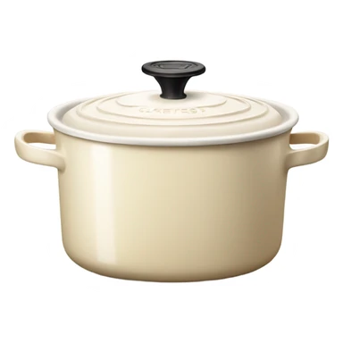cream le creuset dutch oven sticker