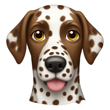 brown spotted dalmatian dog  sticker