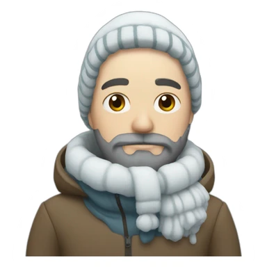 tryzub winter sticker