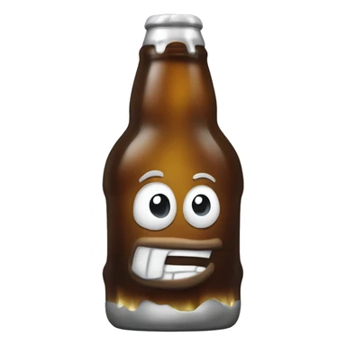 shatered sternburg beer bottle sticker