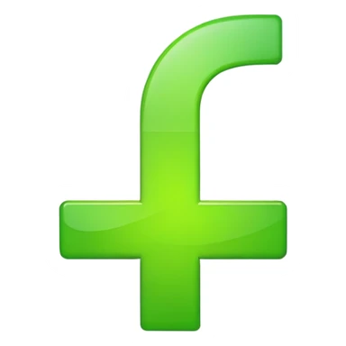 bright green plus sign sticker