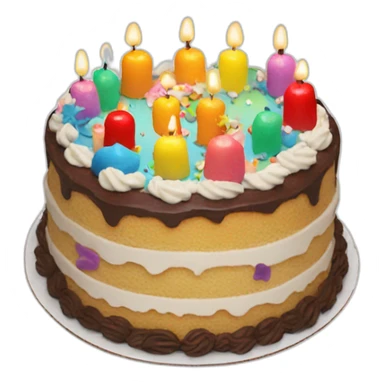 7yo birthday cake sticker