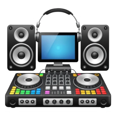dj setup sticker