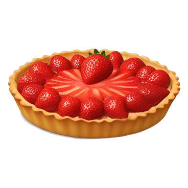 Delicious strawberry tart sticker