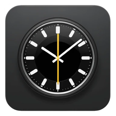 make Clock in minimalism  without numbers  sticker