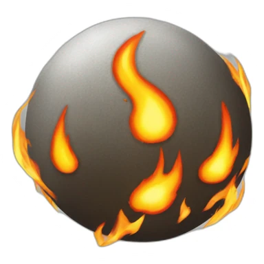 Fire ball sticker