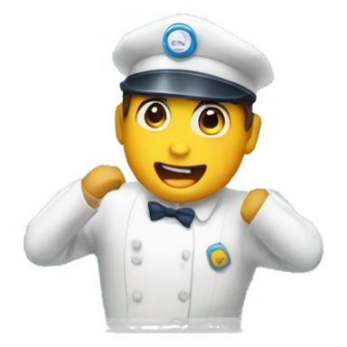 milkman in shock behind window sticker