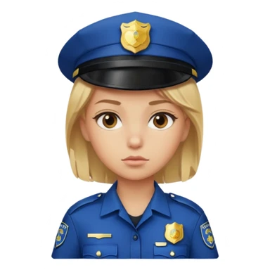 
police girle sticker