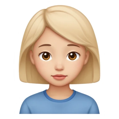 Make a cute shy 😌 in this emoji  sticker