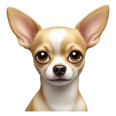 Tan female apple head chihuahua  sticker