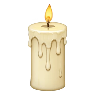 Candle with big wax drip









































 sticker