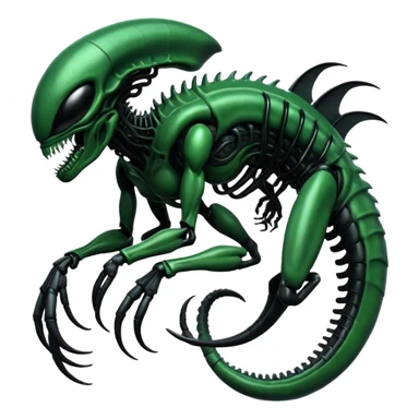 Abstract Venom-Xenomorph-ET-hybrid-fantasy-creature sticker