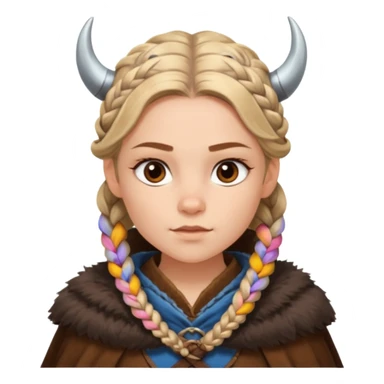 girl viking sticker