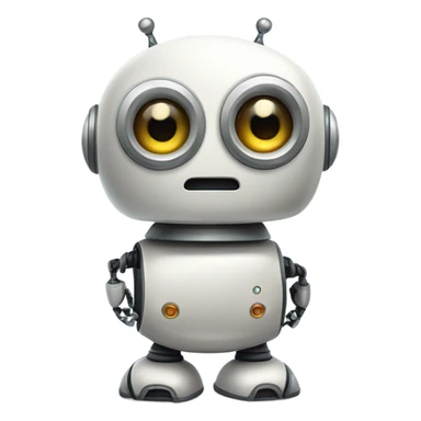 cute-robot-looking-in-the-mirror sticker