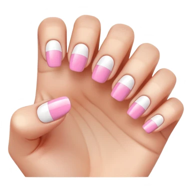french manicure sticker