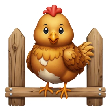 tavuk agicin üstünde otruyor sticker