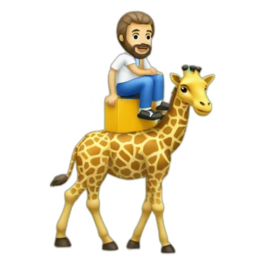 Socrates Brazil Footballer rides a Giraffe sticker