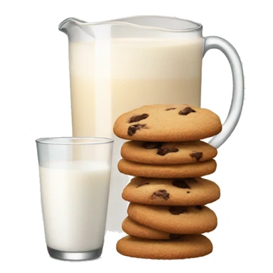 Cookies and milk sticker