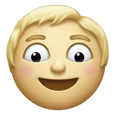 smiling smiley with double chin sticker