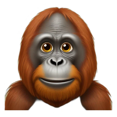 Indian orangutan sticker