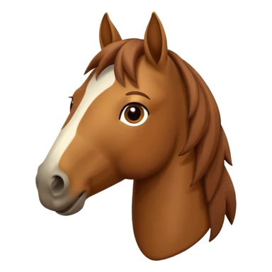 the cartoon horse should be more cartoon, and face front sticker