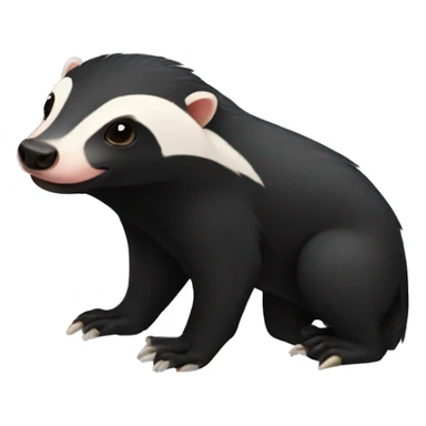 honey badger heart sticker