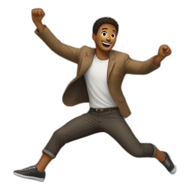 Jumping on one leg sticker