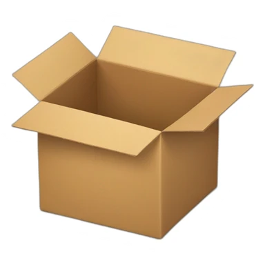 The cardboard box from which the video icons fly out sticker