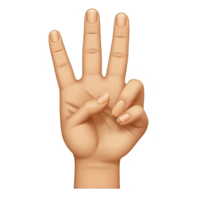 I want an emoji that looks like 🤌🏻👌🏻🤏🏻but i want that the the middle vinger touches the tumb and the other vingers dont. sticker