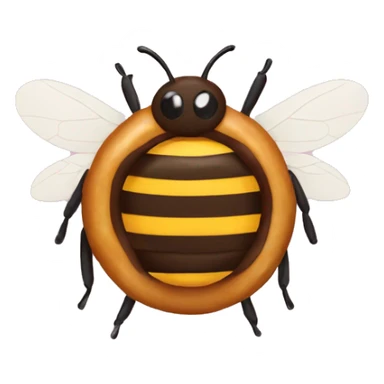 bee donut sticker