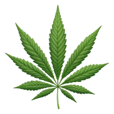 white marijuana icon sticker