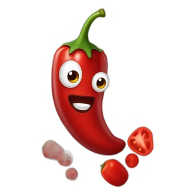 Piment rouge sticker