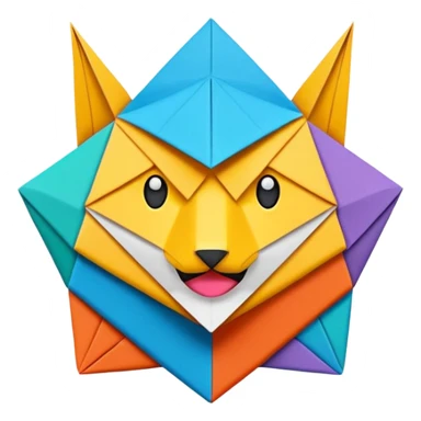 origami emoji sticker