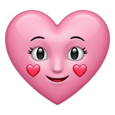 Herz Emoji rosa sticker