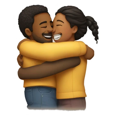 Hug relationship sticker