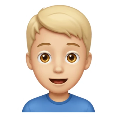 a boy who wakes up emoji sticker