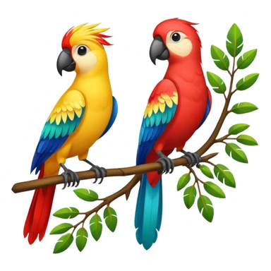 Jungle birds sticker