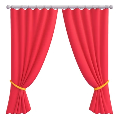 curtain plain sticker